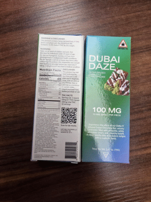 THC- Infused Dubai Chocolate Bar